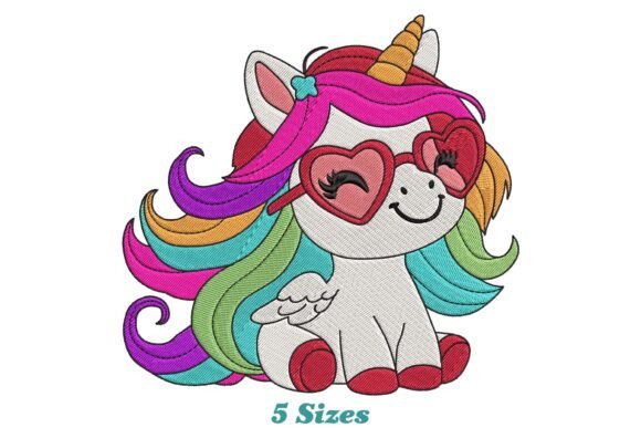 Funny Unicorn Embroidery