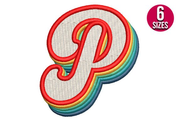 Retro Alphabet Letter P